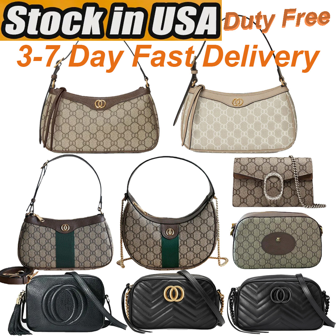 Luxury Designer Bag Shoulder Bags Underarm Camera Bag High Quality Women's Bag Fashionable Printed Leather Exquisite Handle Crossbody Bag Chains Bag Fast Delivery