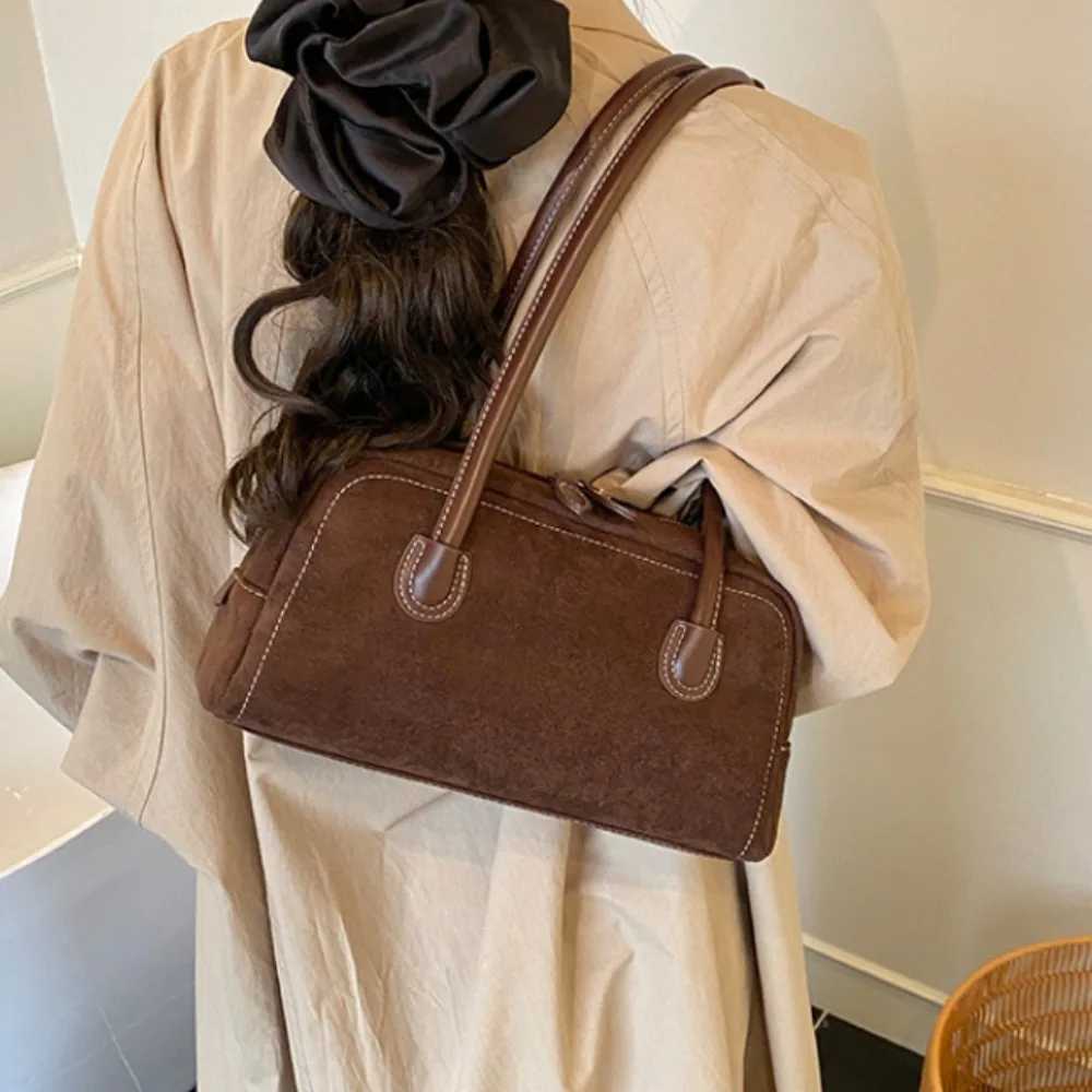 Fi Large Capacity Wen Suede Shoder Bag Korean Ins Style Persality Hobo Bag Handbags Portable Underarm Bag Wen Y251021