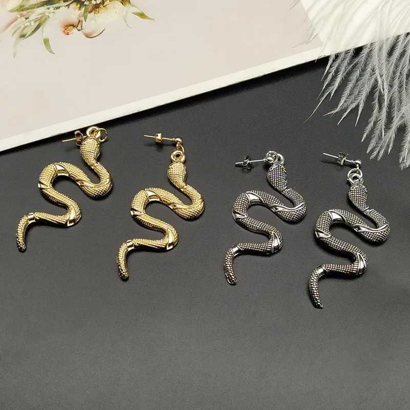 2021 Trendy Vintage Snake Shape Dangle Earrings for Women Girl Retro Drop Earrings Cute Object Earring Jewelry Bijoux J251021