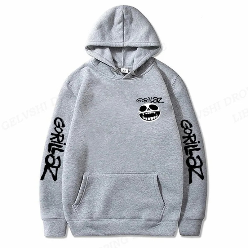 Rock Band Gorillaz Hoodie Music Album Sweatshirt Fabric Street Fashion Hoodie Casual Street Running Sweatshirt Style Cyberpunk 251020