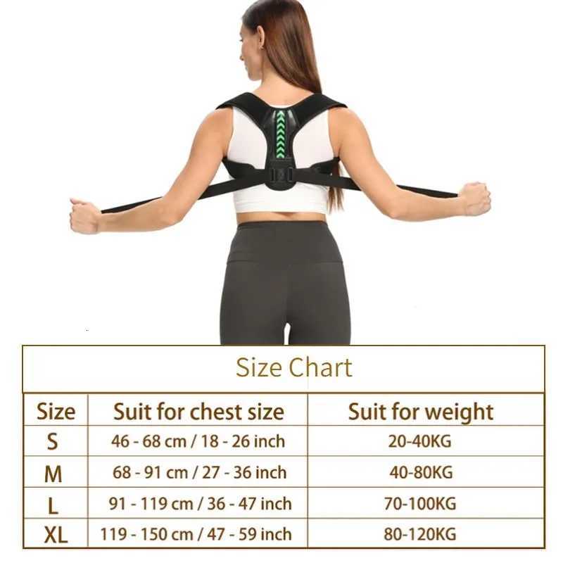 Posture Corrector Unisex Adjustable Back Clavicle Support Back Brace for Neck Back Shoulder Reshape Body D251021