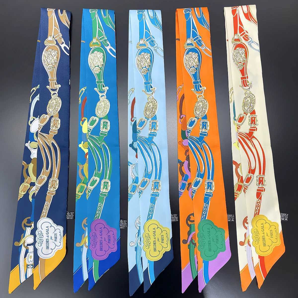 2024 Brand Design New Rope Silk Scarf Luxury Scarf Wen Foard Skinny Bag Scarves Fashion Hair band Neckerchi For LadyW251021
