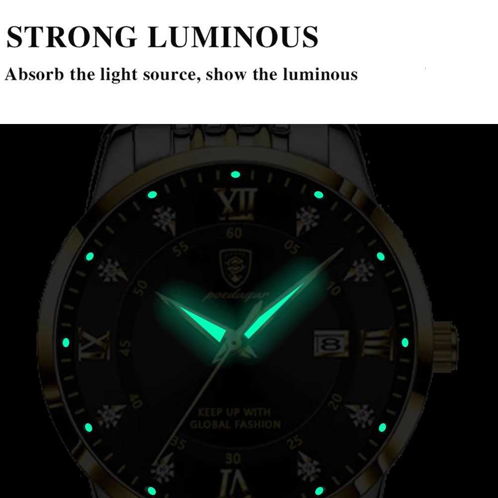 POEDAGAR Top Luxury Fashion Women es Waterproof Luminous Date Ladies Quartz Stainl Steel Simple Casual WomanXJ251021