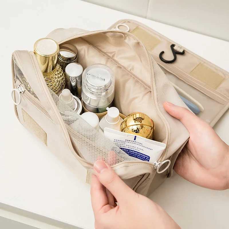 Makeup Bag Travel Cosmetic Bags Toiletries Organizer Waterproof Storage Neceser Bathroom Hook Wash Pouch High Quality WomenW251021