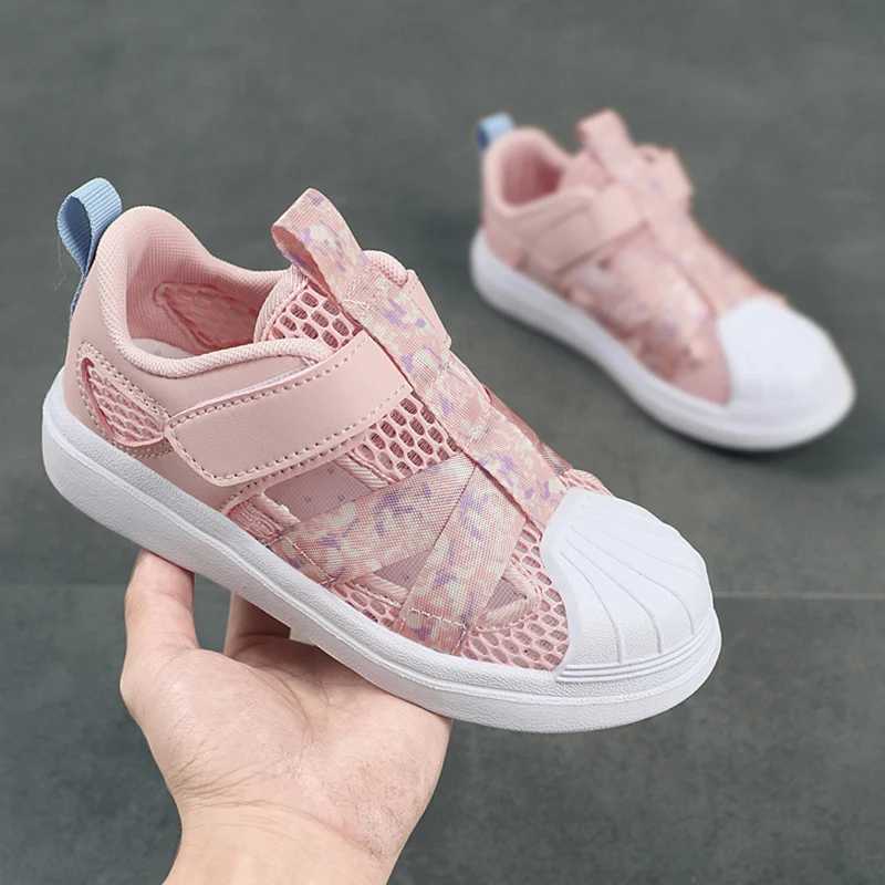 Summer Children Mesh Casual Shoes Girl Sneakers Non Slip Kids Sport Footwear Outdoor Comfortable Breathable Walking Shoes C251021
