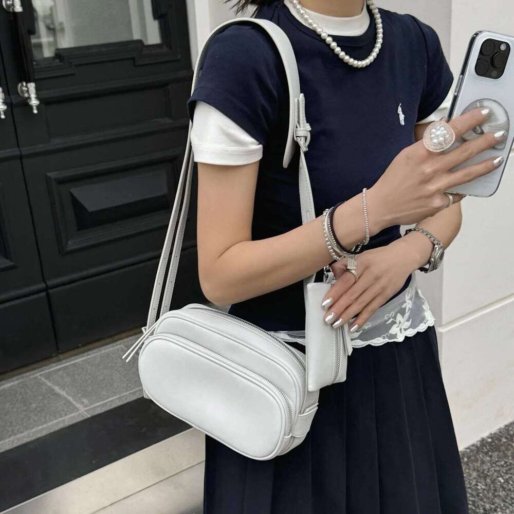 Genuine Leather Underarm New Niche Design Cowhide Waist Multi-Pocket Fashion Women's One-Shoulder Crossbody Bag 251021