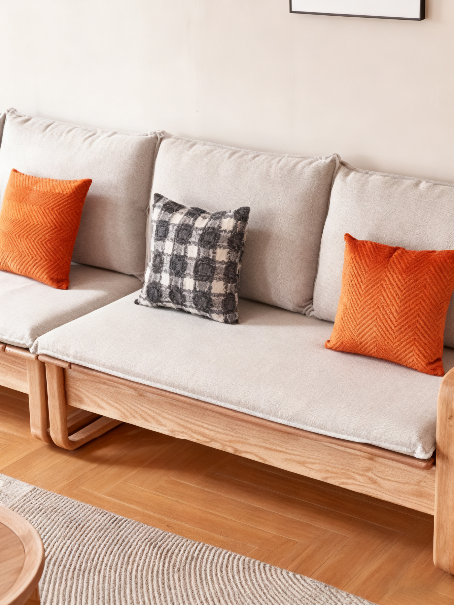 Contemporary Sofas Made from High-Quality Timber with Plush Seat Pads