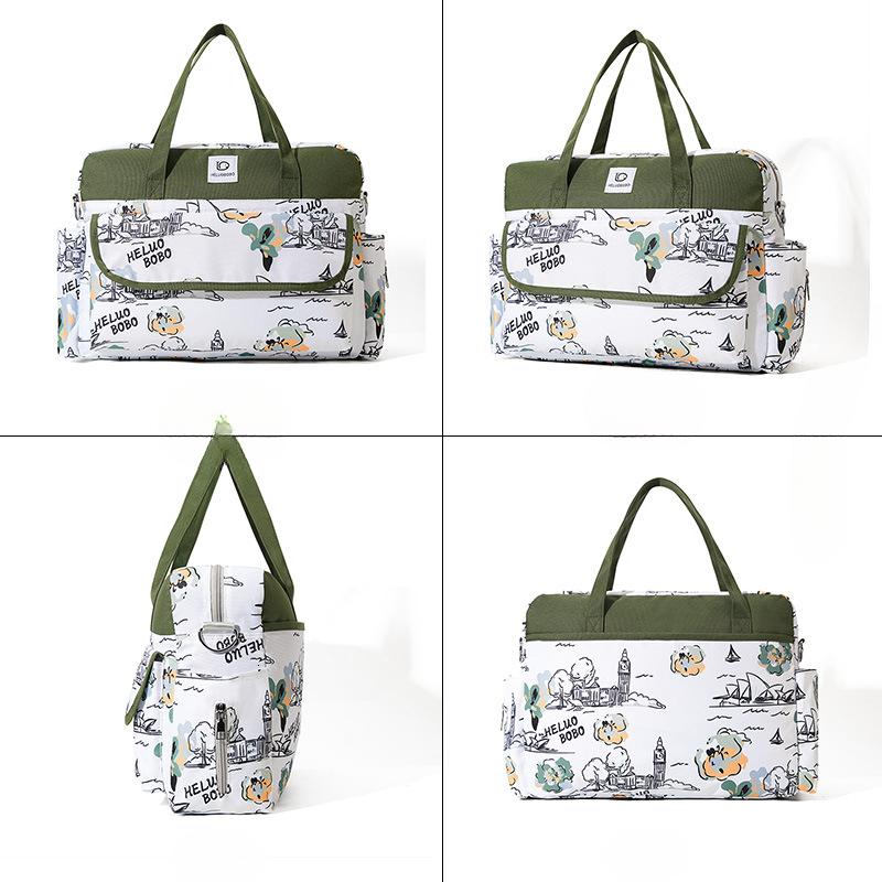 New Fashion Design Handheld Milk Powder Bag Mommy Bag Multi functional Storage Baby Insulated Bottle Bag Mother Baby Bag Baby Cart Hanging Bag