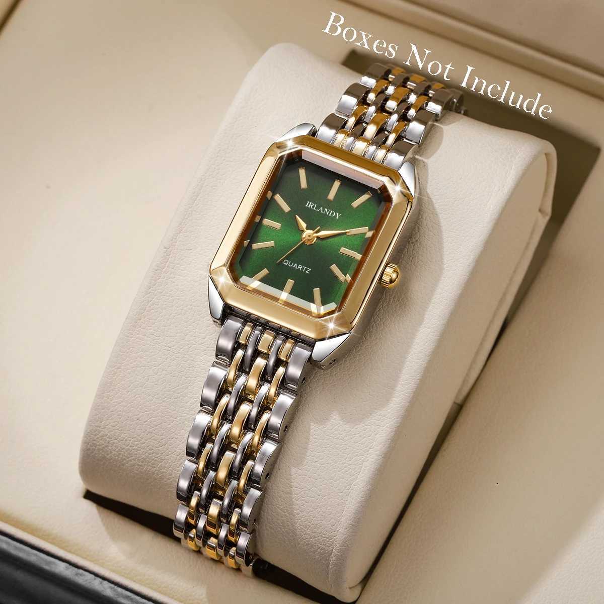 Fashion Rectangle Women es Steel Str Ladies Quartz Wrist Reloj Mujer Girls Clock GiftWithout BoxXJ251021