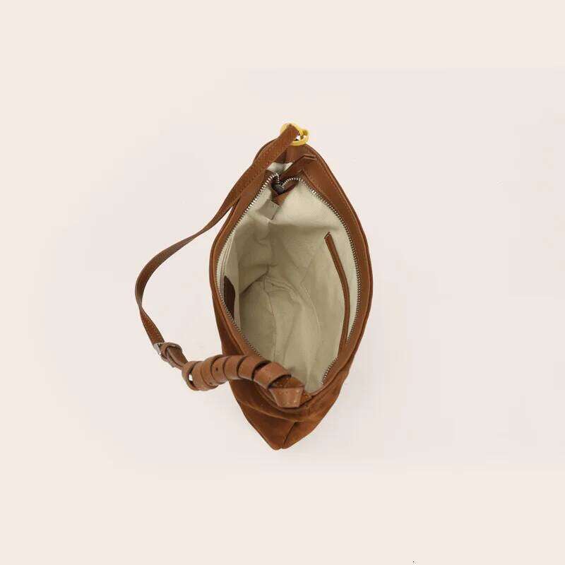 Matte Cowhide Underarm Autumn Winter New Design Simple Genuine Leather Women's Vintage Y2k Fashion Portable Shoulder Bag Suotong1021