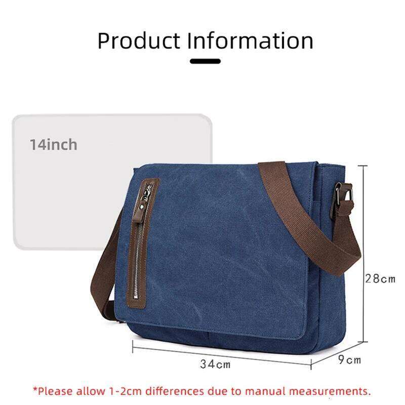Designer Luxury Messenger Bag Men Shoulder Canvas Business Retro Crossbody Vintage Pack Casual Trip Office Portable Travel Fashion Bags Y A