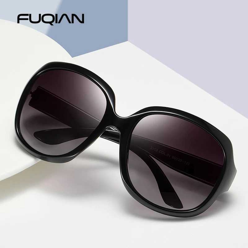 Brand Design Elegant Oversized Polarized Sunglasses Women Fashion Big Round Sun Glasses Ladies Vintage Outdoor Anti Glare Shades J251114