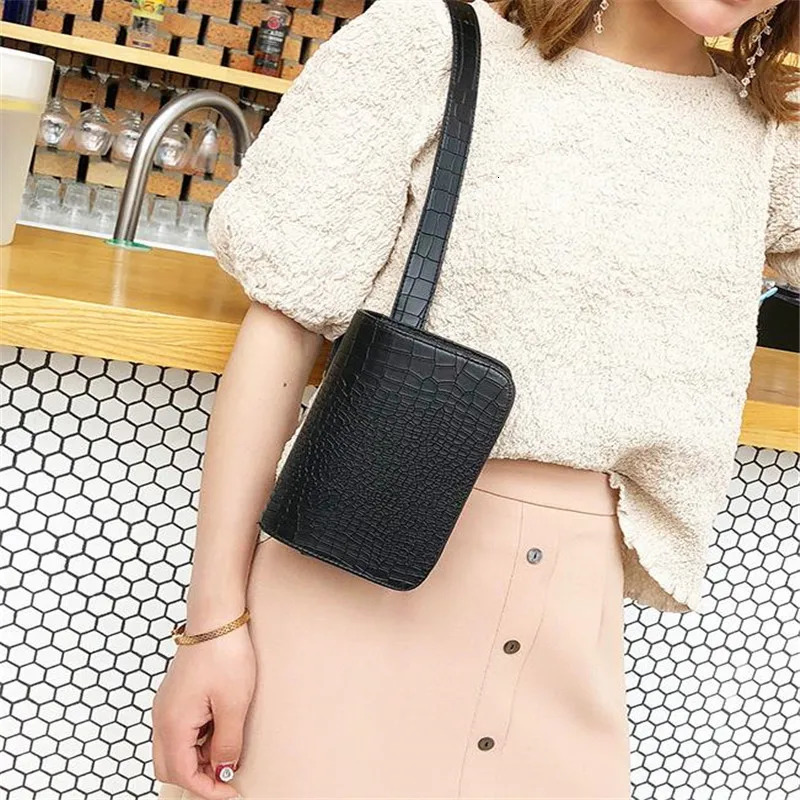 Fashion Alligator Pattern Waist Pack Women PU Leather Adjustable Belt Bag Waist Pack Wallet Crossbody Bag Ladies Bags 207 251021
