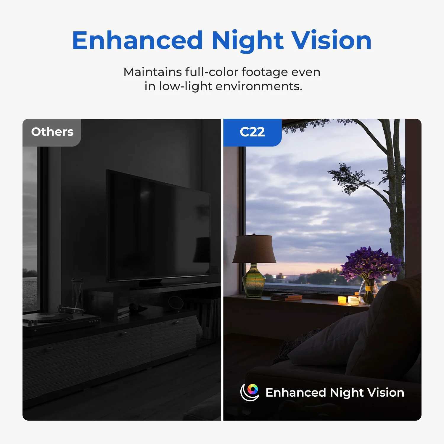 IMILAB C22 WiFi Baby Monitor Indoor Camera AI Detection Night Vision 2Way Audio 360 PTZ for Child Safety J251121