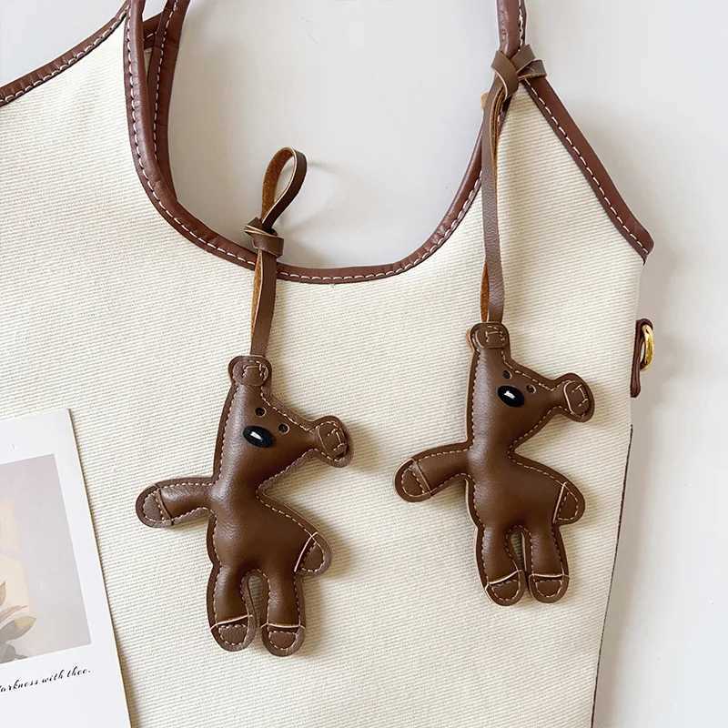 Brown Bear Bag Charm Cute Bear Charm for Purse Handbags Bag Accessories Car Charms PU Teddy Bears Key Charms J251121