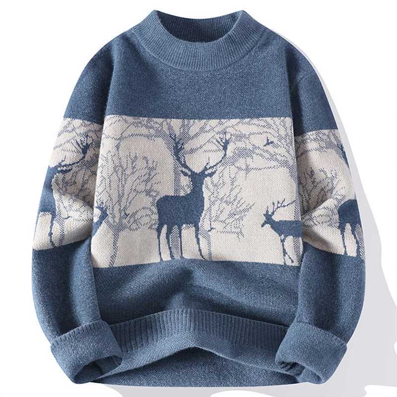 Christmas Sweaters Mens Fall Winter Casual O Neck Long Slve Knitted Jumpers Men Clothing Knitting Slim Fit Sweater Strtwear S251110