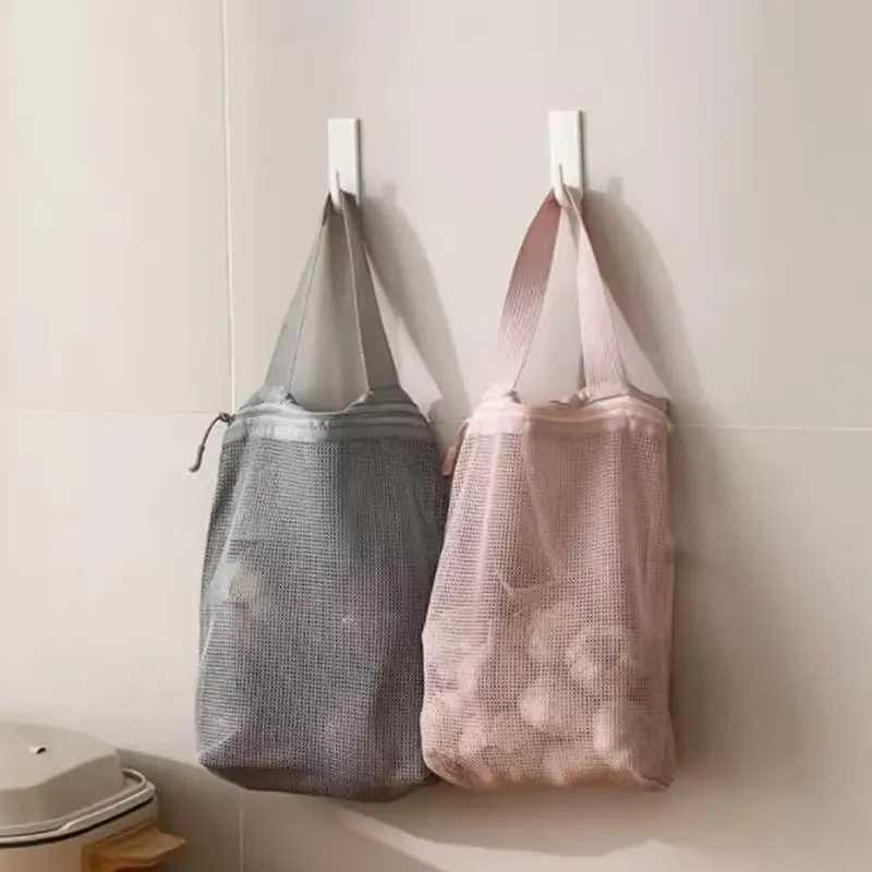 Simple Toiletry Bag Mesh handheld Makeup Bags Women Bath Fitness Travel Portable Breathable Hang Storage BagW251021