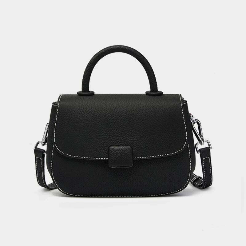 Hifashion Cowhide Genuine Leather Small Tote Handbags For Women 2025 Designer Top Handle Ladies Shoulder Crossbody Bags