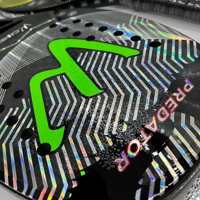 2K Beach Tennis Racket Camewin Full Carbon Fiber Frame Holographic Feminino Masculina Kit Rude Surface Treatment With Bag W251021