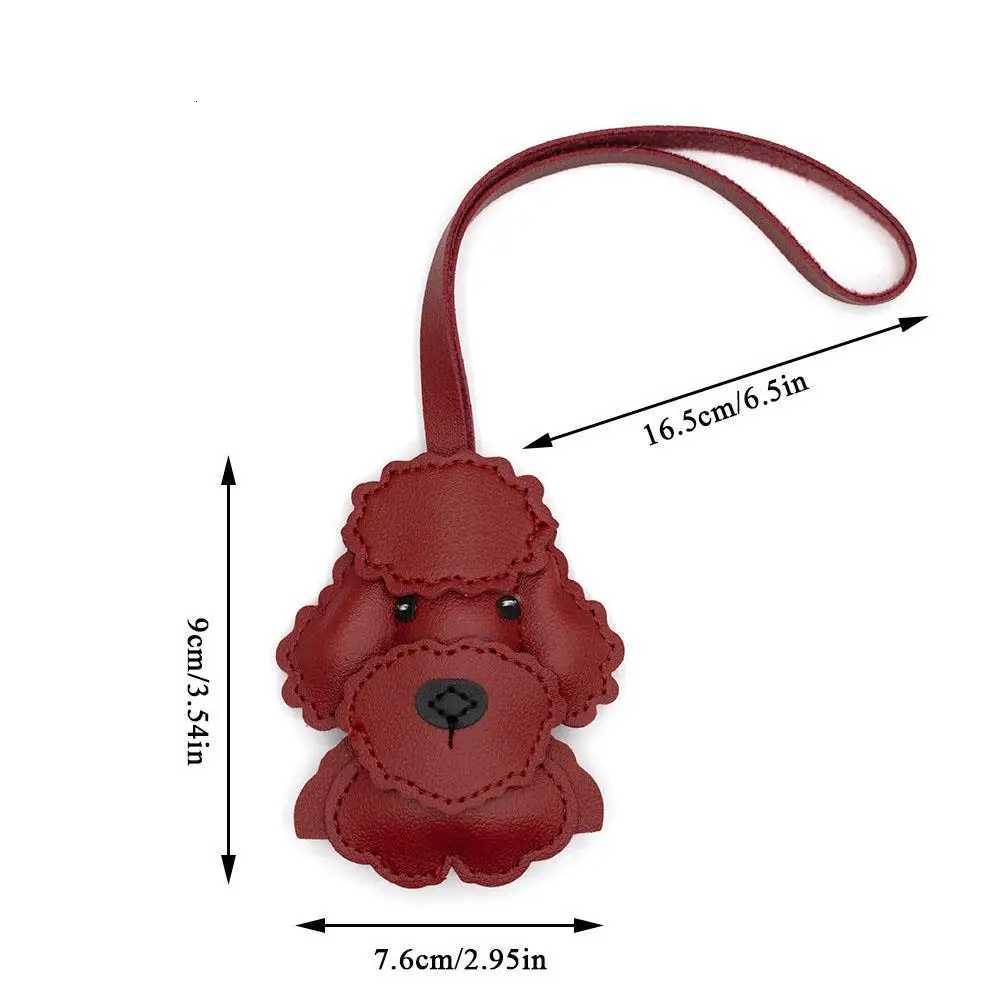 PU Leather Animals Key Ring Classic Cute Puppy Teddy Dog Bag Pendant Key Chain Fashion Handbag Decoration Accessories W251021