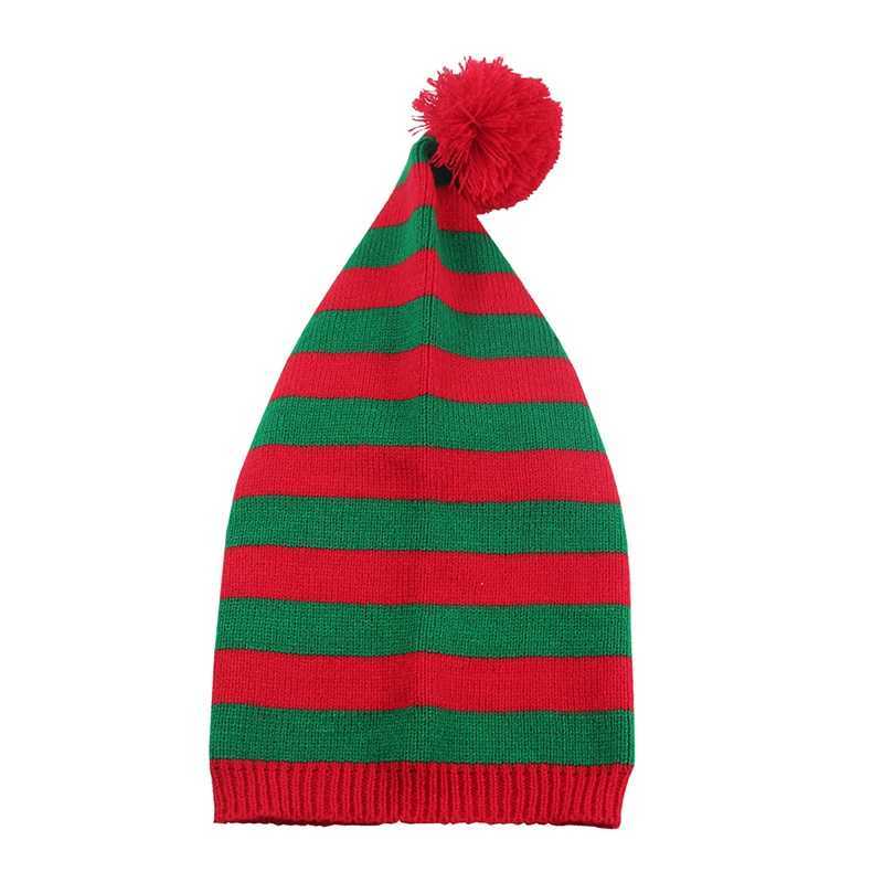 Adult Christmas Santa Hats Knitted Striped Beanie Soft Warm Winter Caps For Women Men Streetwear Clothing Accessory J251021