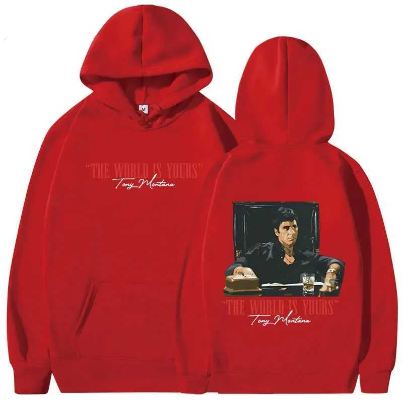 Classic Scarface movie mens and womens hoodies retro gothic pullovers sweatshirts the world is your Tony Montana W251021