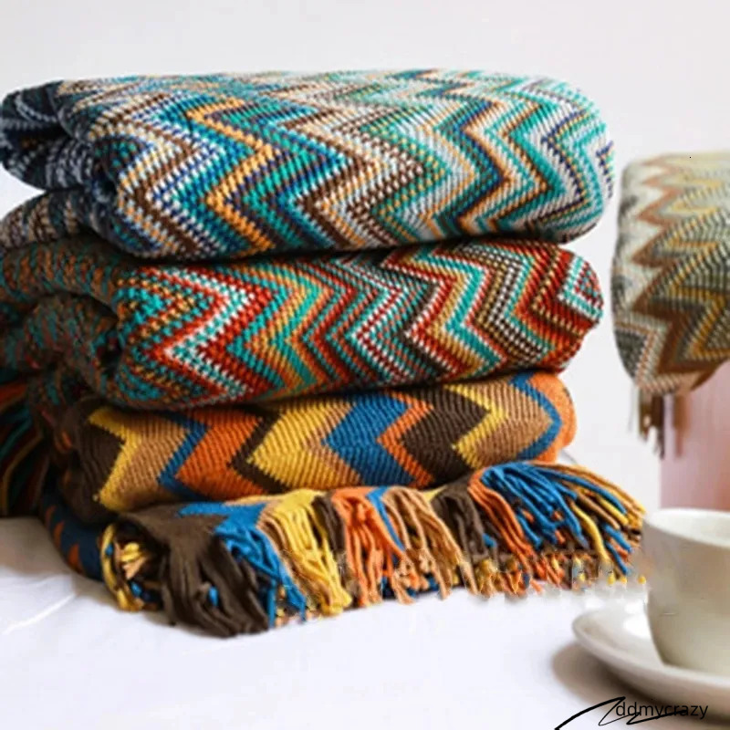 Designer Blanket Geometry Aztec Ba Blankets Ethnic Sofa Cover Slipcover Decor Throw Wall Hanging Tapestry Rug Cobertor