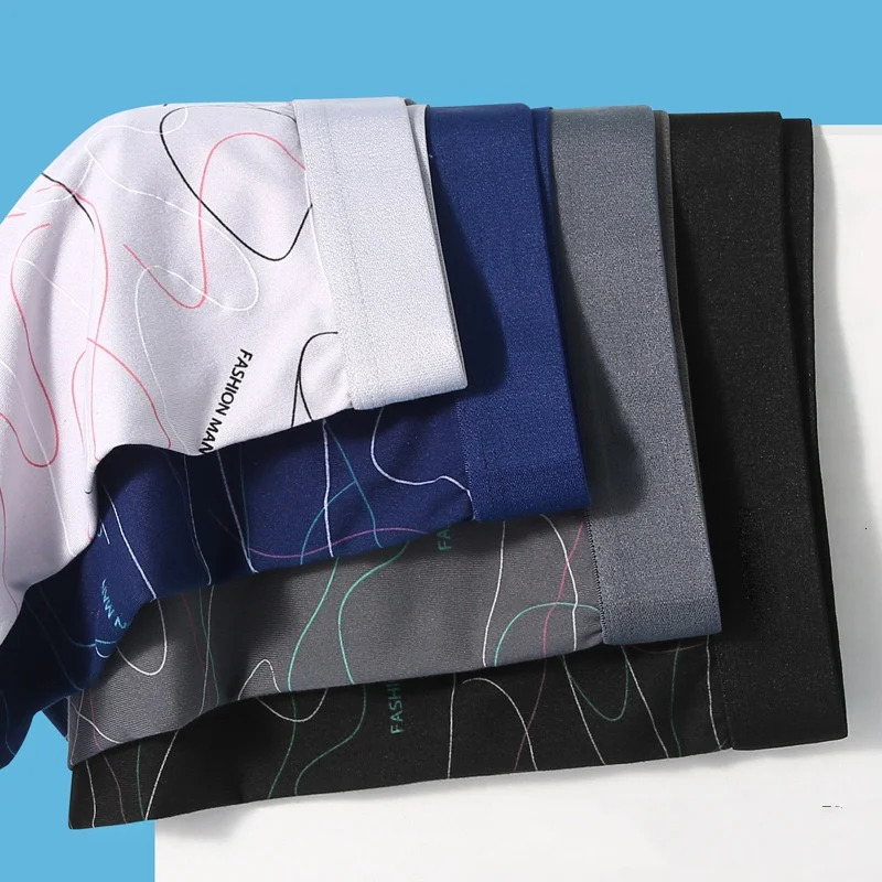 48Pcs Man Boxers Printed Underpants U Convex Panties Male Fashion Comfortable Shorts Mens Solid Breathable Soft Underwear L4XL 251021