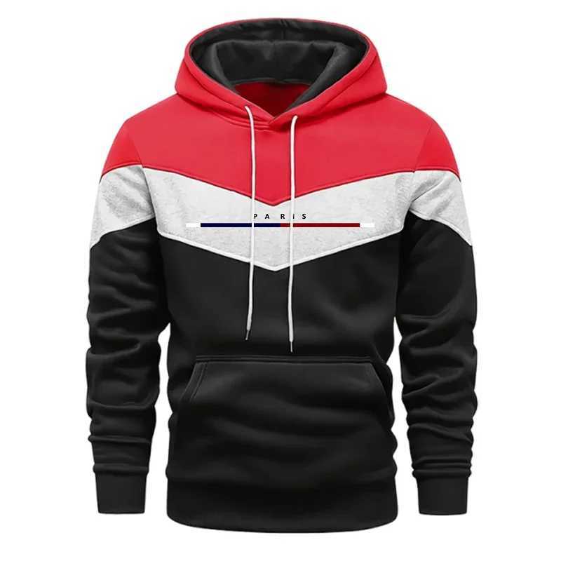 High Quality Mens Tracksuit Printed Casual Tricolor Sweatshirts Outdoors Sports Jogging Mens Clothing Autumn Winter Hoodies Tops W251021