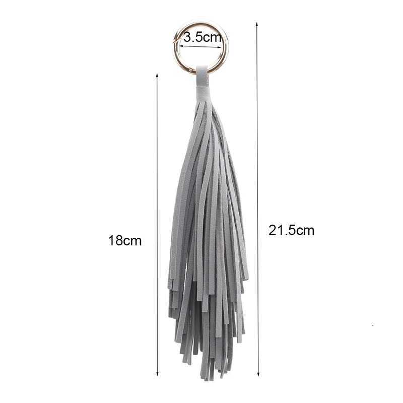 Fashion Tassel Key Chain Women Cute Tassel KeyChain Bag Accessory PU Leather Tassels Car Key Ring Fringe Jewelry W251021