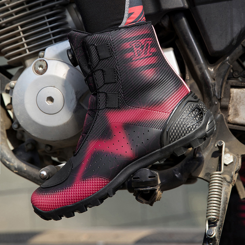Four Seasons Motorcycle Boots - Offroad Racing Short Boots, Riding Shoes, Essential Motorcycle Travel Equipment for Men & Women