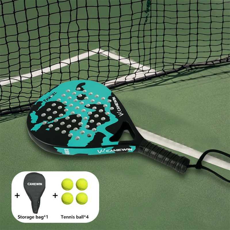 Lightweight Carbon Fiber Cage Padel Racket Tennis Racquet Sports Equipment Fitness And Health Good Elasticity High Quality W251021