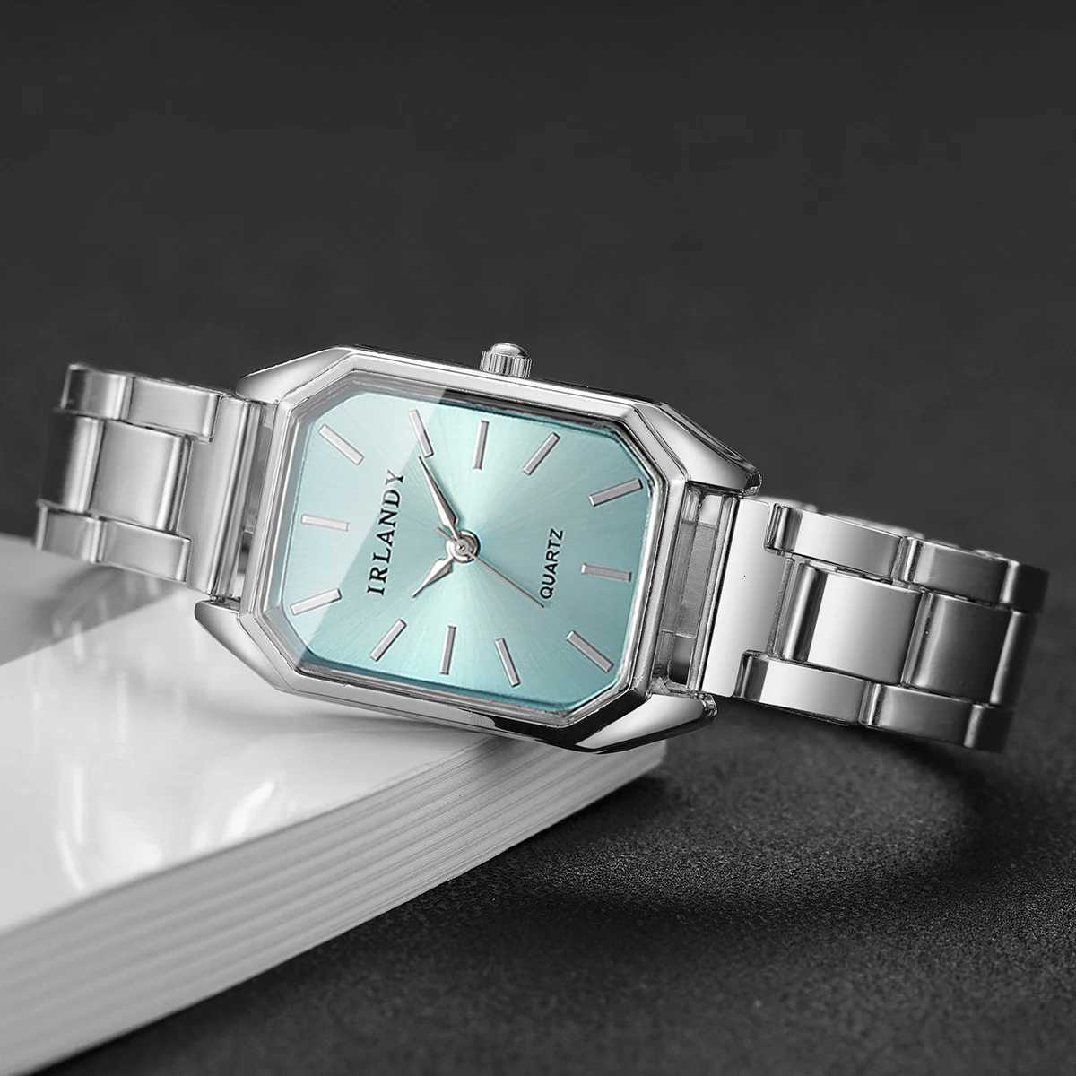 48PCS Elegant Women es Set Fashion Rectangle Quartz Wrist Reloj Mujer Girls Clock GiftWithout BoxXJ251021