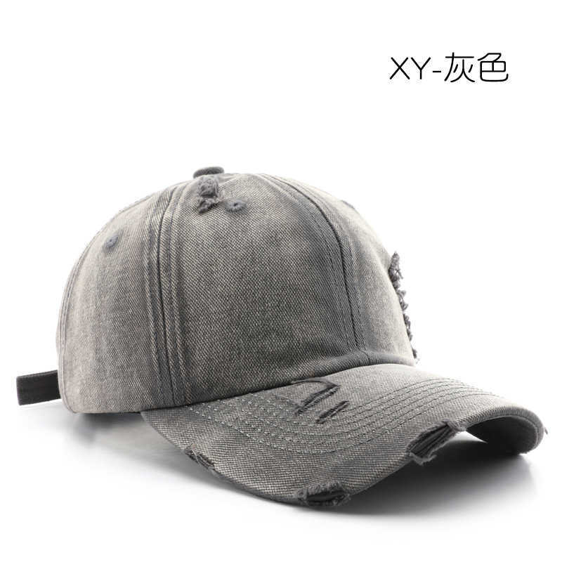 Womens Autumn Winter Washed Distressed Solid Color Baseball Cap Outdoor Mens Travel Sun Protection Visor Cap H251020