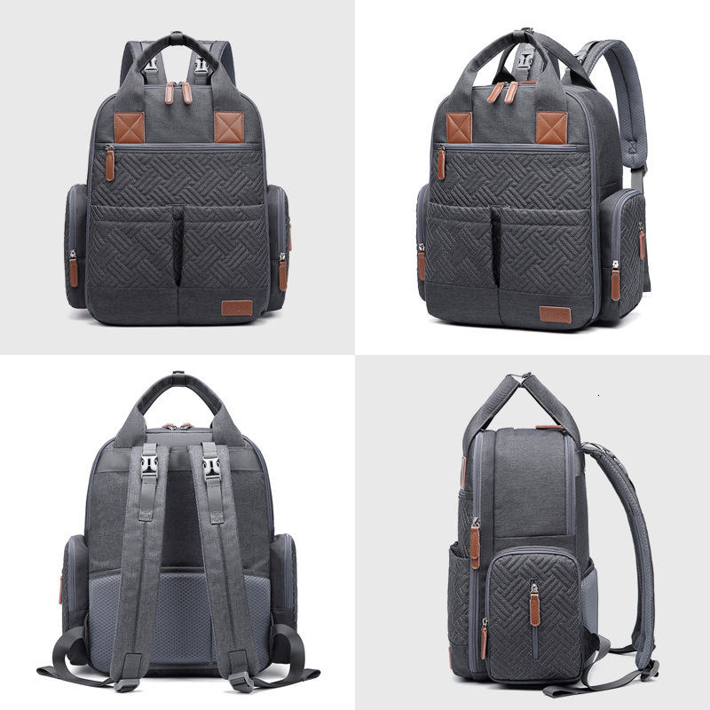 New Fashion Designer Large Capacity Fashion Mom Bag Lightweight Baby Bag Handheld Mom Bag Embroidered Backpack