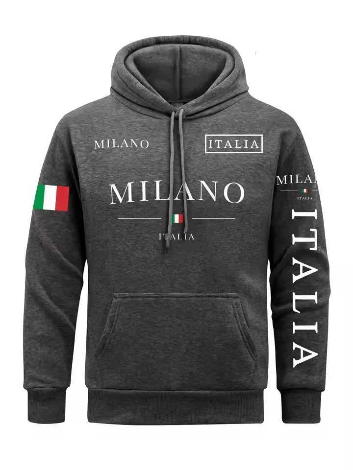 Flag Of Italy Men Hoodie Milan City Hoodies 3d Print Hoody For Man Casual Spring Autumn Clothing Top W251021