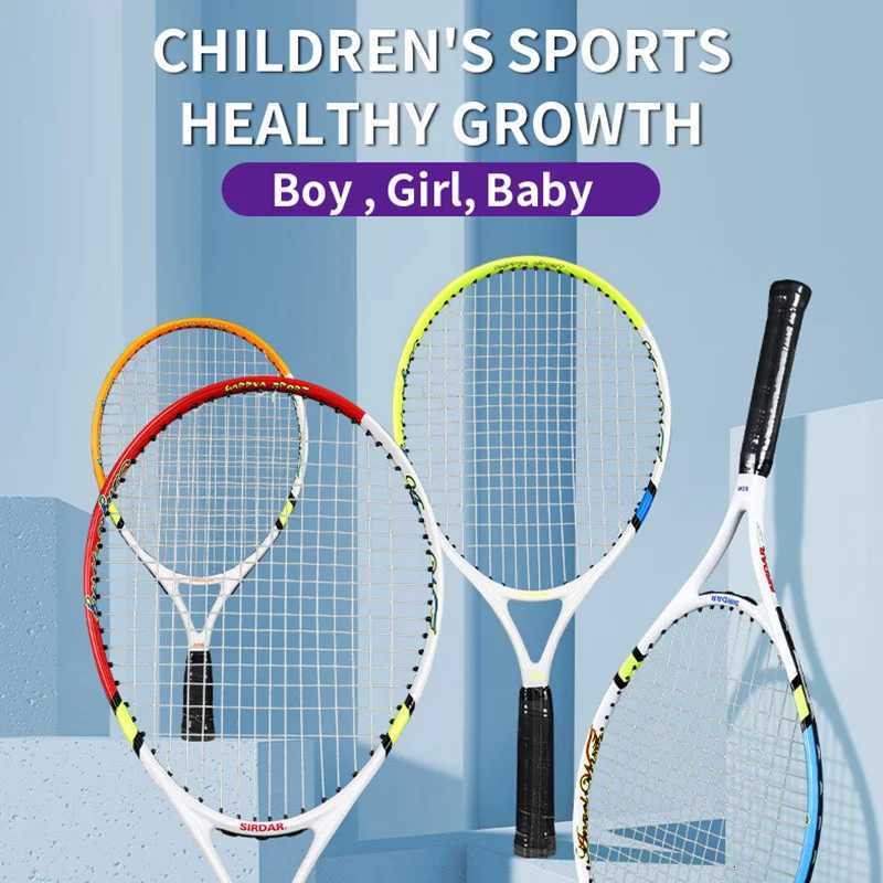 Childrens tennis racket 34 years old Carbon fiber material Boy girl baby professional sports high elasticity super Light W251021