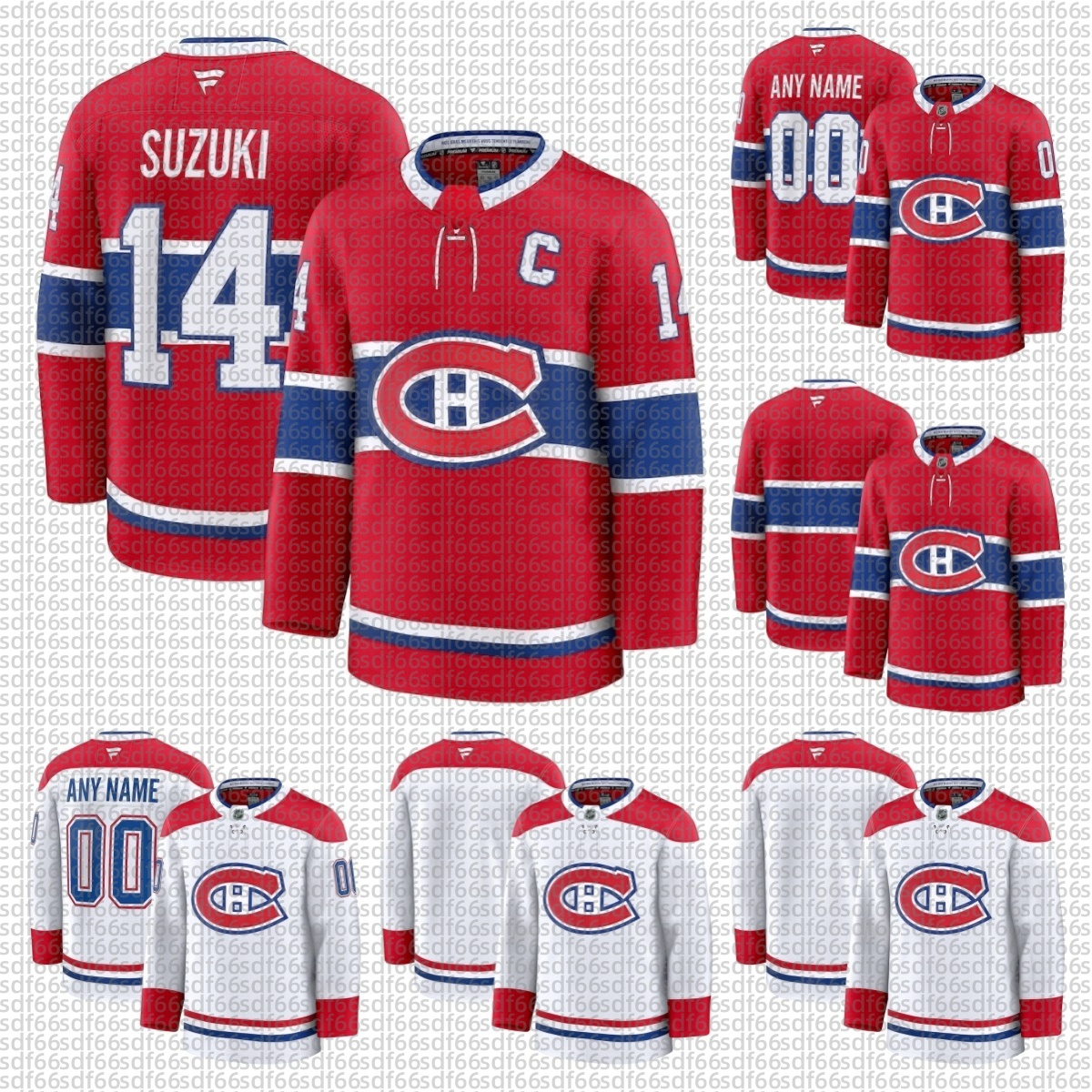 IVAN DEMIDOV Canadiens Hockey Jersey Nick Suzuki Cole Caufield Lane Hutson Mike Matheson Juraj Slafkovsky Jake Evans Brendan Gallagher Joel Armia Josh Anderson