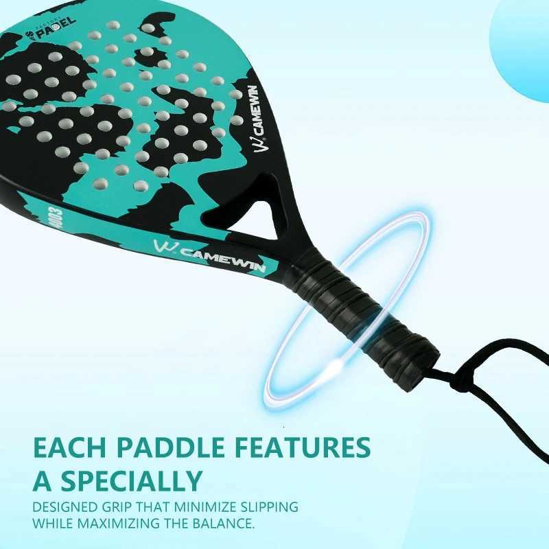 Lightweight Carbon Fiber Cage Padel Racket Tennis Racquet Sports Equipment Fitness And Health Good Elasticity High Quality W251021