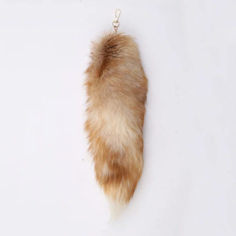 Fashion Wolf Tail Fur Keychains Unisex Pendant Car Keyring Holder Key Chains Charm Bag Accessories Gifts 251015