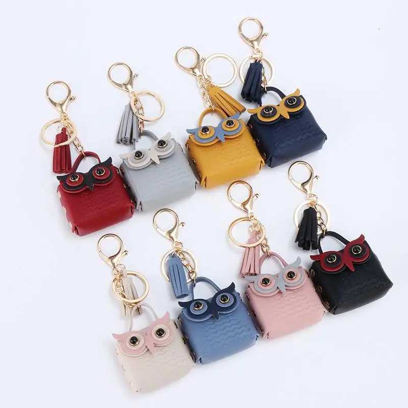 MultiPurpose Mini Owlshaped Coin Purse Bags Fashionable Backpack Decoration Keychain Earphone Bag For Women Girls Small Pouch W251021