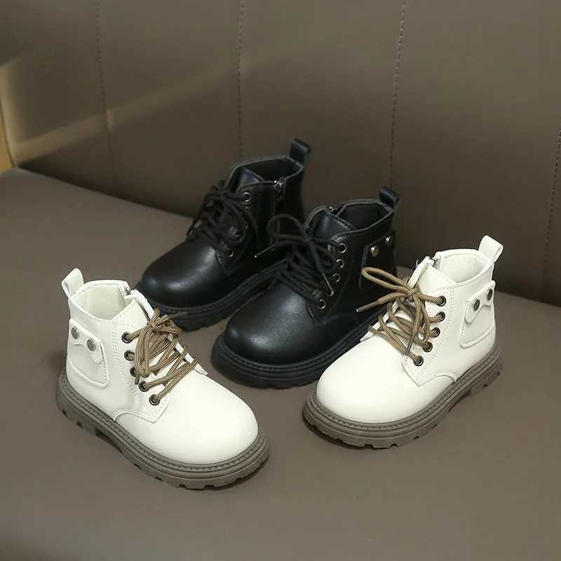 2025 Spring Autumn Winter Ankle Boots Light Girl Platform Shoes Burgundy Beige Black Boys Short Boots Super Cozy Shoes W251021