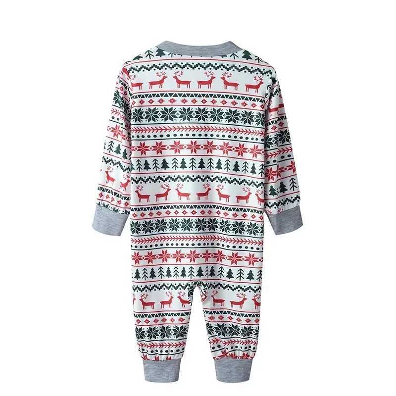 Family Christmas Pajamas Set Allover Print Sleepwear Full Sleeve O Neck 2 Pieces Suit Mom Dad Kids Matching Clothes Xmas Look L251021MUCL