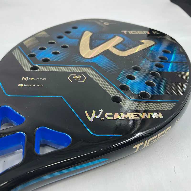 TIGER Kevlar Camewin Beach Tennis Racket Adult Professional Carbon Frame 320g Feminino New With Bag Gift 2024 W251021