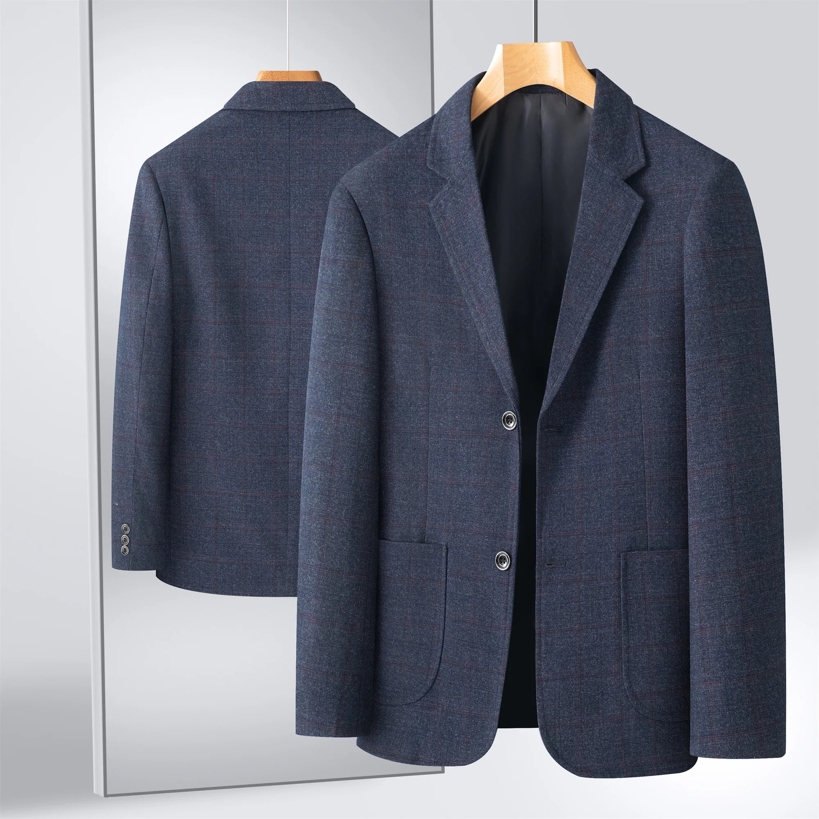 MiddleAged Mens Business Casual Suit Fathers Day Gift Wedding Formal Lightweight Suit Mens 3560 Years Old Large Size Thin Top Mens MiddleAged i251021