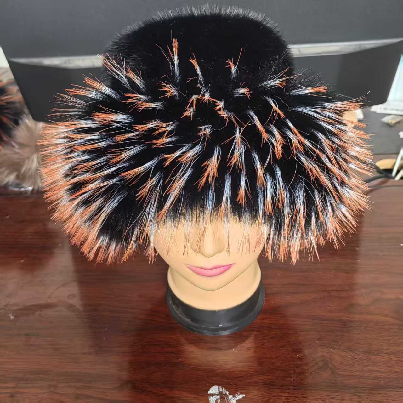 2025 New Faux Fox Fur Warm Fashion Fisherman Hat Slimming Fluffy Hat Fur H251020