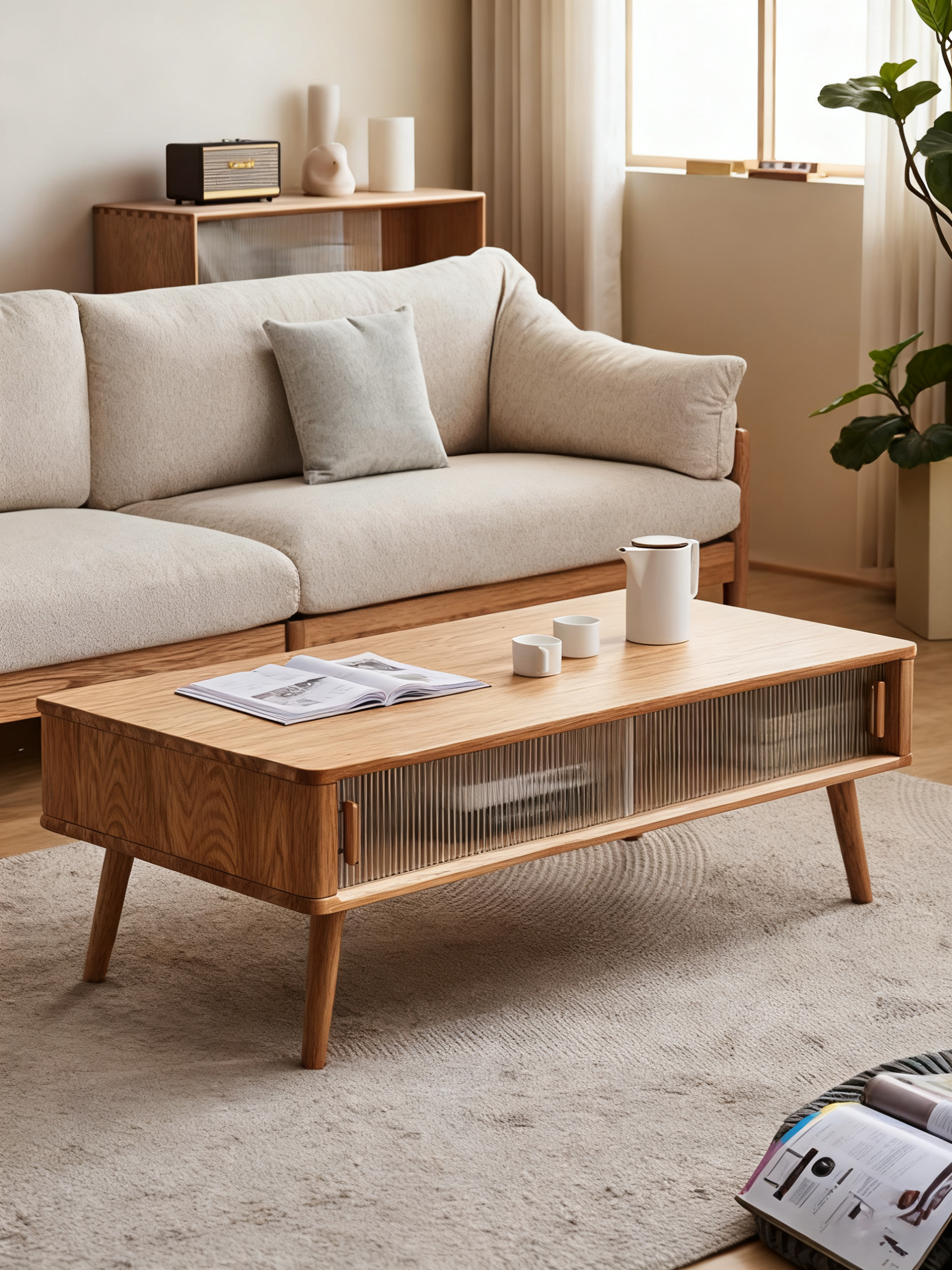 Elegant North American Solid Wood Wrapped Sofa with Comfortable Cushions
