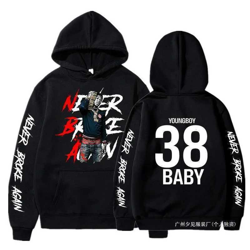 Never Broke Again Hoodies Men Fashion YoungBoy Graphic Print Unisex Printed Hooded Street Wear Hooded Shirt Pullover Harajuku W251021