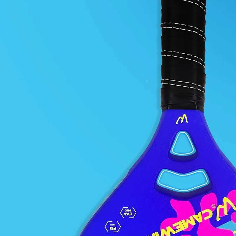 The new Beach tennis racket Children carbon fiber tennis racket With protective bag outer grip wrist care gift Paddle racket W251021