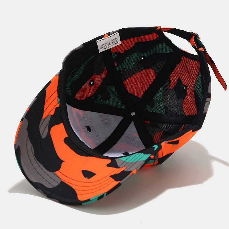 New Camouflage Baseball Cap Womens Street Trend Hip Hop Cap Mens Summer Outdoor Versatile Hat H251020